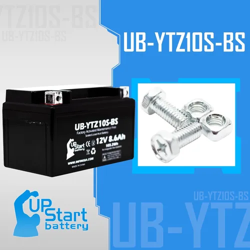 Miniatura 6 de Reemplazo para Yamaha FZ8 800CC 2011 activado de fábrica, sin mantenimiento, batería de motocicleta - 12V, 8.6Ah, UB-YTZ10S-BS