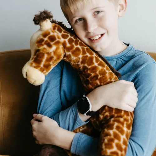 Miniatura 2 de The Petting Zoo Peluche de jirafa, regalos para niños, animales salvajes del zoológico Onez, juguete de peluche jumbo de jirafa de 24 pulgadas