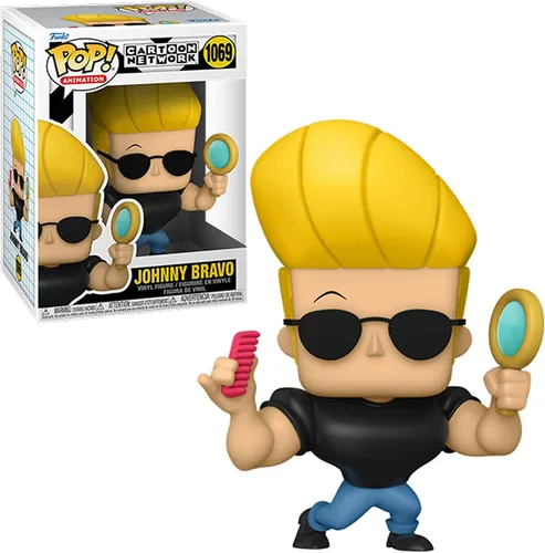 Miniatura 3 de Funko Animación POP: Johnny Bravo - Johnny con espejo y peine, multicolor, 5 pulgadas, (57789)