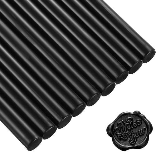 Nuanchu 15 varillas de cera para sellado de pistola de pegamento para sello de cera retro vintage y letras, ideal para invitaciones de boda, sobres