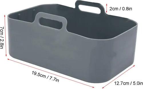 Miniatura 2 de Olla de silicona para freidora de aire, olla de silicona antiadherente reutilizable, cesta de repuesto para DZ201 8QT (gris)