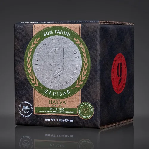 Miniatura 2 de Garisar Tahini Halva 60% Tahini – Halva – Halva de pistacho – Halva turca – Chocolate de caramelo – Postres – Dulces de Oriente Medio – Delicias