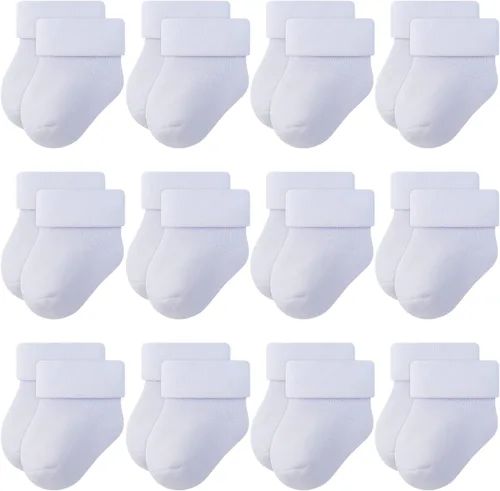 RATIVE Calcetines para recién nacidos de 0 a 3 meses, para bebés de 3 a 6 meses, gruesos, rizos, para bebés, niños y niñas