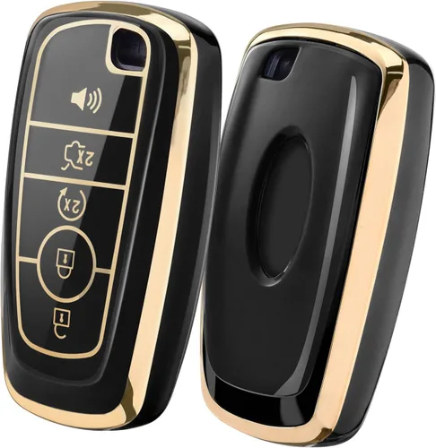 Miniatura 8 de ELOHEI para Ford Funda para Llavero, Funda Protectora Blanda de TPU para Llavero para Ford Fusion F150 F250 F350 F450 F550 Edge Explorer Escape Negro