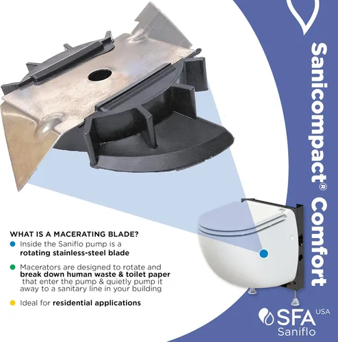 Miniatura 7 de SANIFLO Sanicompact Comfort - Sistema de doble descarga - Residencial