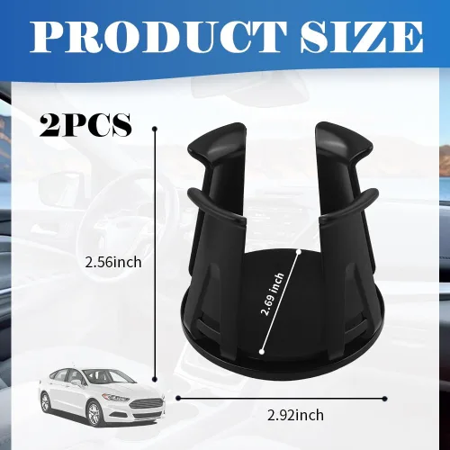 Miniatura 2 de 2 PCS Inserto de Portavasos para Automóvil, Inserto de Portavasos Portátil Autoadhesivo para Automóvil para Fijar Tazas/Bebidas, Portavasos