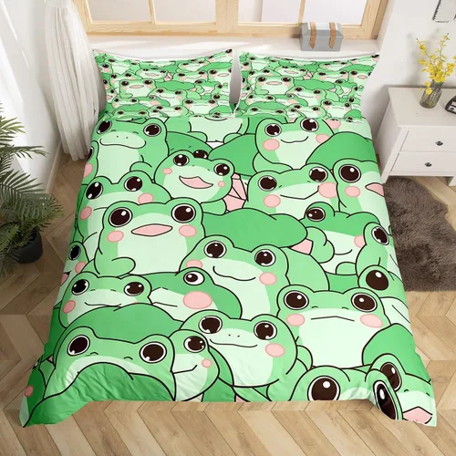 Miniatura 18 de Manfei Juego de funda de edredón occidental, tamaño individual, juego de ropa de cama de caballo de vaquero de 2 piezas, funda de edredón de cactus