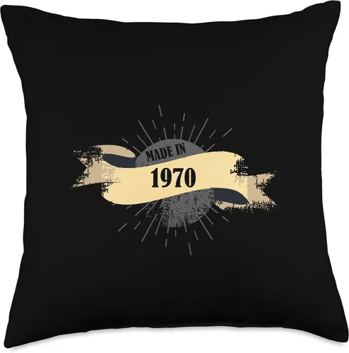 Miniatura 4 de Made in 1970 Birthday Gift 53 years Retro 53th birthday Throw Pillow