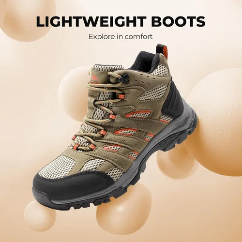 Miniatura 4 de NORTIV 8 Botas de senderismo impermeables para mujer, botas ligeras para senderismo al aire libre