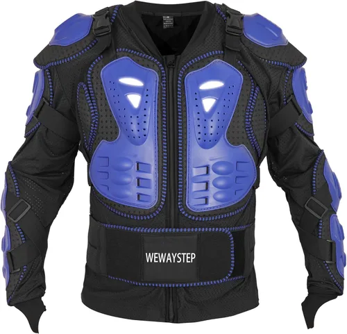 Miniatura 10 de Chaqueta protectora para motocicleta, armadura de cuerpo completo, protección para pecho y columna vertebral, equipo para bicicleta de tierra
