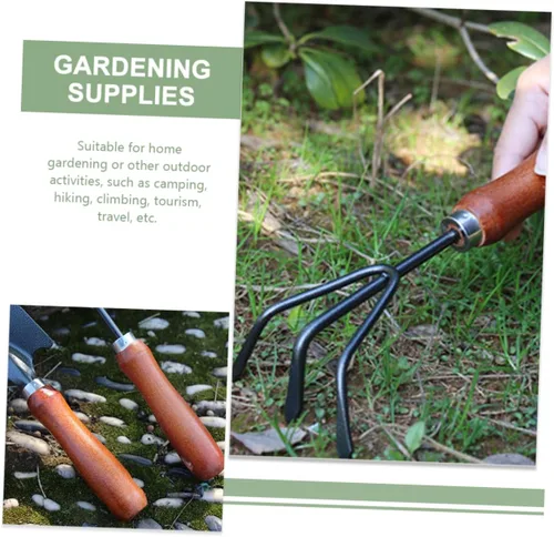 Miniatura 4 de Mikikit 1set Ergonomic Gardening Hand Trowel Tool High Hardness Spade for Digging Planting and Weeding Multi-Functional Design for Outdoor Gardening