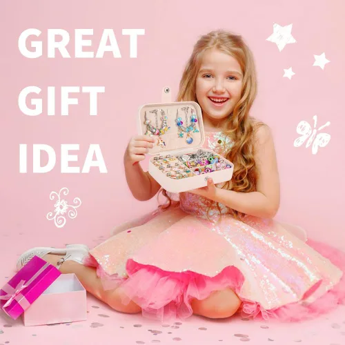 Miniatura 5 de Kit de fabricación de pulseras de Sofier para niñas, caja de joyería, kit de fabricación de joyas, regalos para niñas de 4 a 12 años, juguetes