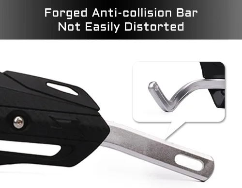 Miniatura 3 de Paramanos universales de aluminio para motocicleta, 7/8 pulgadas, 0.866 in y 1 1/8 pulgadas, 1.102 in, para todoterreno, ATV y motocross, color negro