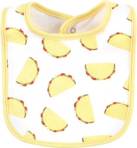 Miniatura 230 de Hudson Baby Conjunto de babero y calcetines unisex de algodón para bebé