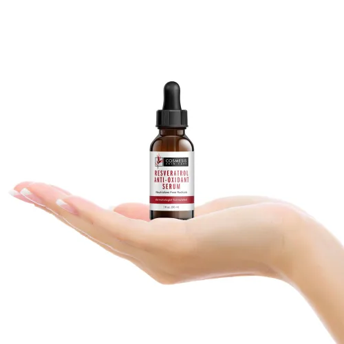 Miniatura 4 de Suero antioxidante de resveratrol - Combate el envejecimiento con antioxidantes de polifenoles y resveratrol del té - 1 fl oz - Cosmesis