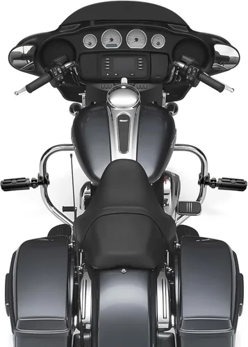 Miniatura 6 de Estriberas para motocicleta de 1 a 1 1/3 pulgadas con protector de motor, estriberas para Harley Honda, Suzuki, Yamaha (negro)