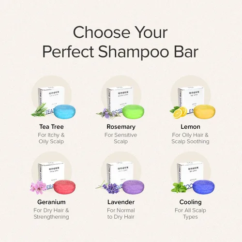 Miniatura 7 de Maka Nature - Barra de champú de lavanda para cabello normal a seco, barra de champú sólido hidratante para cabello suave, barra de champú coreano
