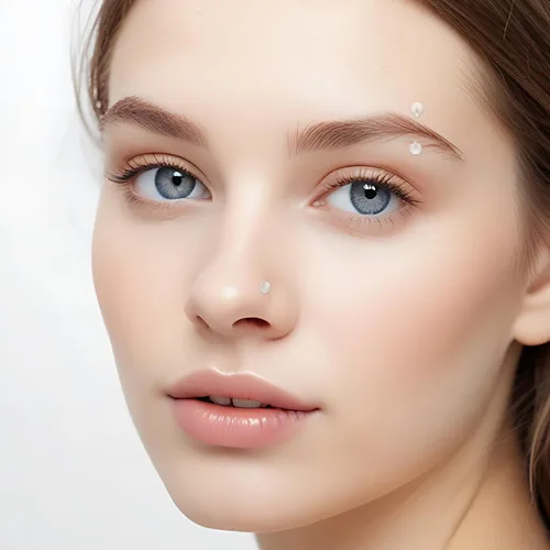 Miniatura 7 de Kit de 48 retenedores de piercing transparentes: retenedor acrílico para tabique, aretes de nariz transparentes para el trabajo, joyería de piercing