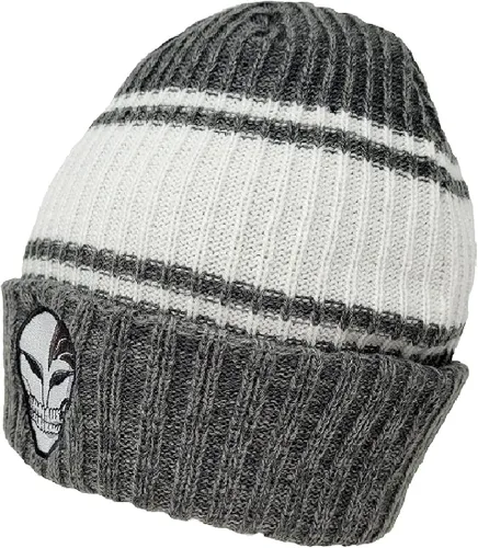 Miniatura 2 de Ripple Junction Máscara de calavera blanqueada con gorro de tira Varsity con licencia