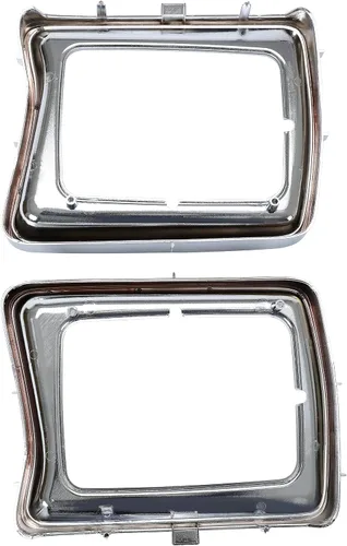 Miniatura 5 de HECASA Par de bisel de faros delanteros compatible con Ford F-100 F-150 F-250 F-350 Bronco 1978-1979 Reemplazo de camión para FO2513115 FO2512114