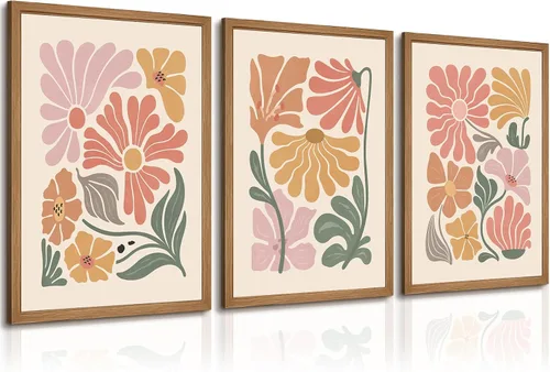 Miniatura 27 de Arte de pared botánico vintage, lienzo floral antiguo, arte de pared, impresiones de flores neutrales, póster vintage de granja, pintura para sala