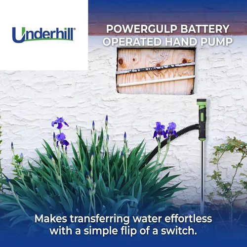 Miniatura 2 de Underhill POWERGulp Bomba de transferencia de agua inalámbrica con batería para bricolaje, fontanería, paisajismo, barcos, contratistas, A-PG-18V-DE