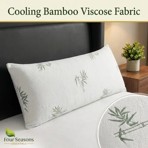Miniatura 2 de Four Seasons Essentials Protector de almohada impermeable de tamaño corporal (juego de 1) – Viscosa natural derivada de bambú – Fundas de almohada