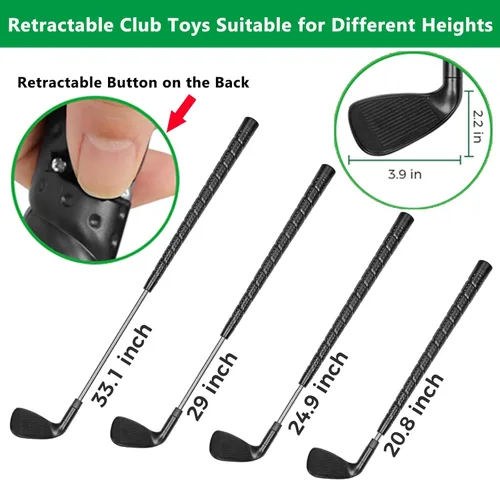 Miniatura 2 de Clubes de juego de astillado de golf, juego de práctica portátil para patio, juego de interior y césped para adultos y familia, patio trasero