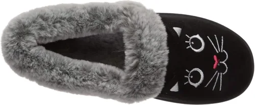 Miniatura 5 de Skechers BOBS Too Cozy - Pantuflas de pijama Meow para mujer, ancho