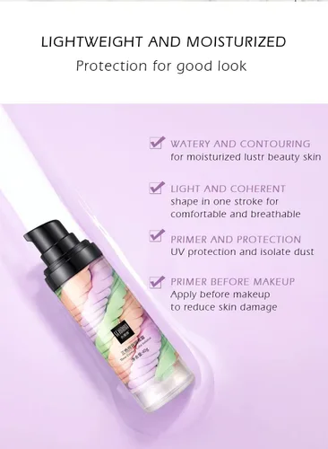 One Step Corrector de Color Crema Aislante de Contorno Tricolor Corrector de Tono de Piel e Iluminador Prebase de Maquillaje Neutralizante Círculos