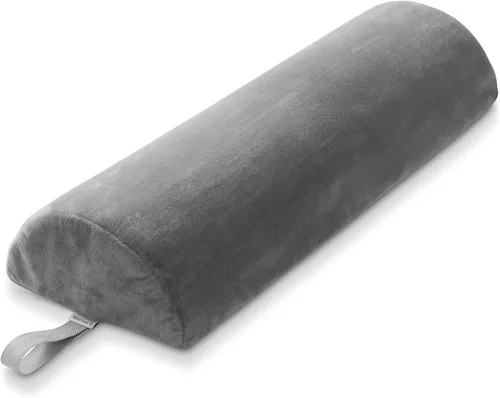 Miniatura 9 de Saloniture Almohadilla de almohada jumbo para mesa de masaje media redonda, para debajo de la rodilla, 26 x 9 x 4.5 pulgadas, color negro