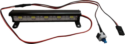 Miniatura 3 de Barra de luz de aluminio de 5 LED de 3.504 in compatible con LaTrax SST, Traxxas 1/16 Slash, Stampede/4x4/Nitro, Nitro Sport, E-Revo, ECX 1/18