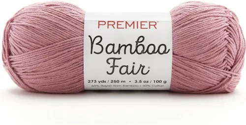 Miniatura 29 de Premier Yarns Hilo de bambú Fair DK, para tejer y tejer, mezcla de algodón para tejido y ganchillo en climas cálidos, color marfil