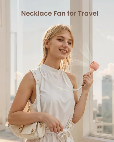 Miniatura 6 de Mini ventilador turbo portátil de mano, dispositivo de enfriamiento personal de alta velocidad de 4 velocidades [máximo 16 horas], bolsa recargable