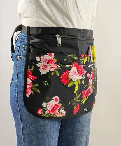 Miniatura 3 de Delantal de servidor impermeable para mujeres con 5 bolsillos, se pone y se quita rápidamente, delantales de camarera, delantal de trabajo