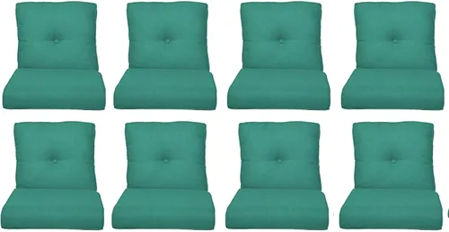 Miniatura 124 de Rilyson Cojines de patio para muebles de exterior, 22 x 24 pulgadas, respaldo alto y asiento profundo, cojín de exterior para sillas de patio, sofá