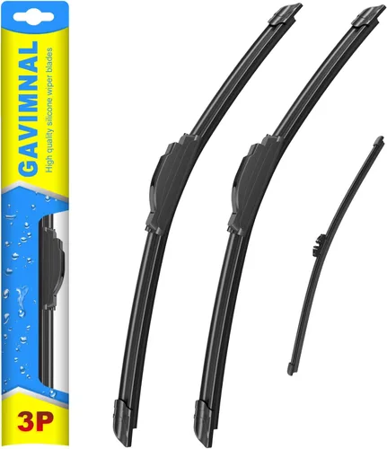 Miniatura 31 de Gavimnal® 15"+15"+13" escobillas limpiaparabrisas de silicona de repuesto para Jeep Wrangler JK 2008-2018 Jeep Wrangler 2007-2017, escobillas