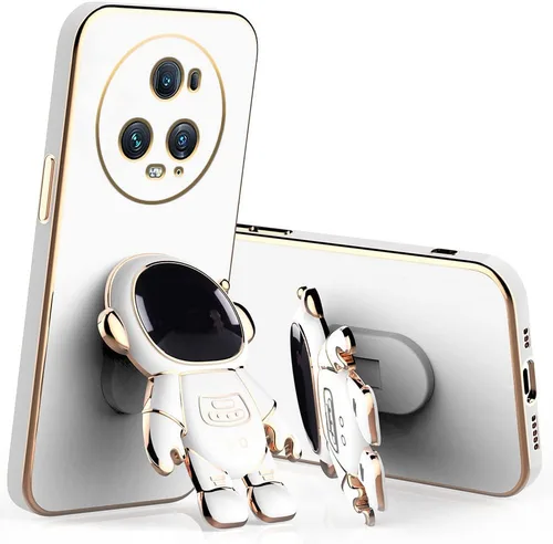 Miniatura 9 de Compatible con Honor Magic 5 Pro Funda con chapado creativo de astronauta de dibujos animados rosa, funda para teléfono Honor Magic 5 Pro, funda