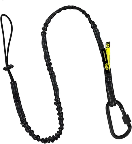 BearTOOLS Cordón de seguridad para herramientas extendido de largo alcance, protección contra caídas de seguridad, bloqueo de tornillo de aluminio,