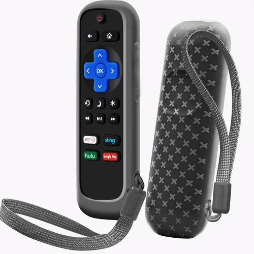Miniatura 9 de Funda para TCL Roku TV RC280 Remoto, cubierta de batería para Hisense Roku Remoto Reemplazo de Silicona Universal Funda Piel Brillante