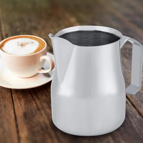 Miniatura 5 de Jarra de espuma de leche, grado premium cuidadosamente elaborada, segura, duradera, resistente al calor, resistente al óxido, café para cocina