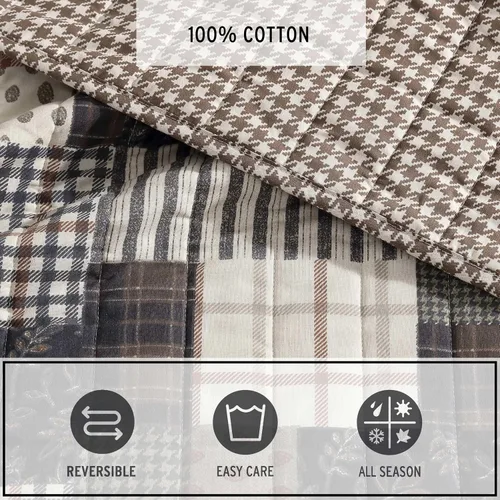 Miniatura 7 de Eddie Bauer - Juego de edredón twin, ropa de cama de algodón naturalmente suave con una sensación ligera para comodidad durante todo el año