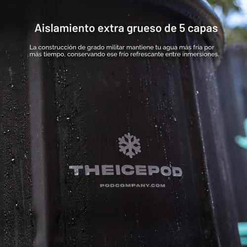 Miniatura 3 de The Pod Company Bañera de hielo estándar, bañera de inmersión fría de 84 galones con tapa de cubierta, bañera inflable portátil para adultos