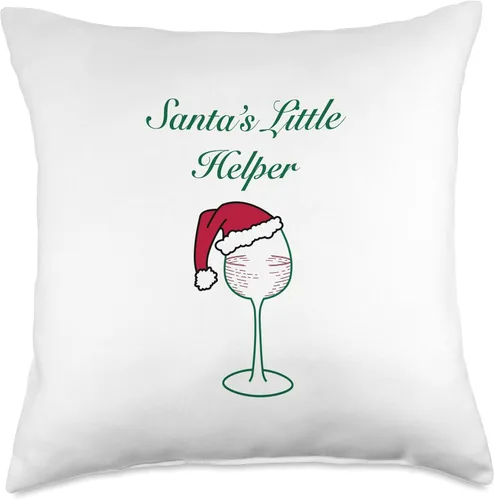 Miniatura 5 de BoBo's Boutique Almohada de Navidad con temática de vino, 16 x 16 pulgadas, multicolor
