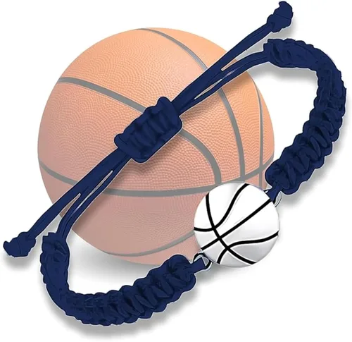 Miniatura 10 de Sportybella Pulsera unisex con dije de baloncesto – Pulsera de amistad ajustable con dije de baloncesto