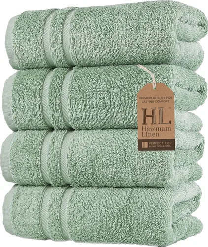 Miniatura 24 de Juego de 6 toallas de baño negras para baño, algodón turco original, suave, absorbente y de primera calidad, 2 toallas de baño, 2 manos y 2 toallas