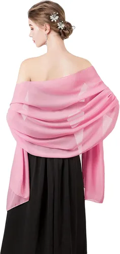 Miniatura 12 de Chales/mantones de gasa suave para vestidos, accesorios de mujer