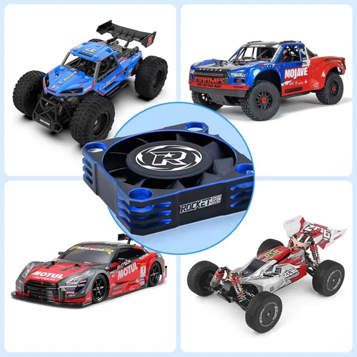 Miniatura 7 de 2 Pack Ventilador de Refrigeración de Motor de 40mm 16000RPM Ventilador de Refrigeración RC ESC Disipación de Calor para Coche RC 1/10 1/8