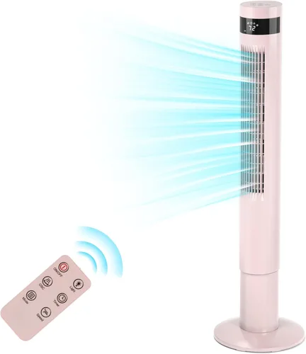Miniatura 13 de Antarctic Star Ventilador de torre Ventilador oscilante de 85°, enfriamiento silencioso, temporizador de 12 horas, control remoto, sin aspas