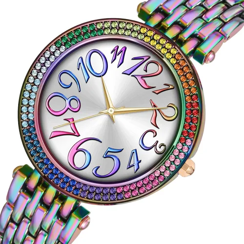 Miniatura 2 de Bisley Reloj de pulsera de metal para mujer, fácil de leer, resistente al agua